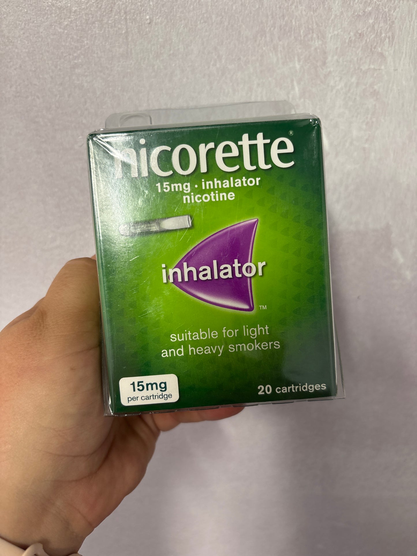 Nicorette 15mg Inhalator / 20 Cartridges