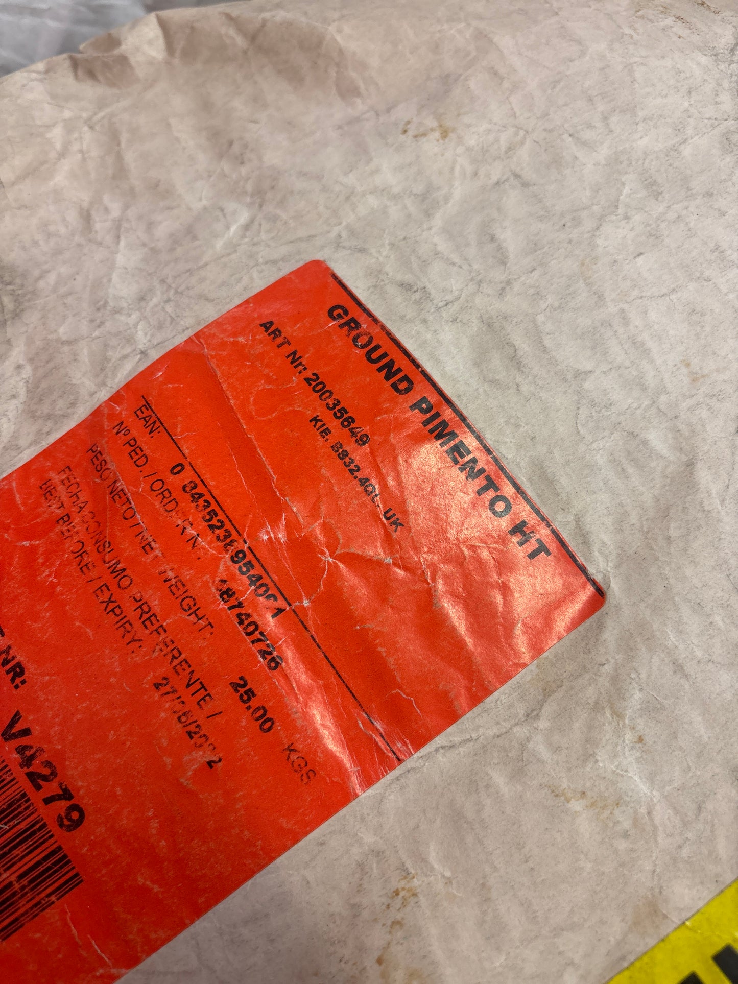 Ground Pimento 25KG Sack (RRP £300+)