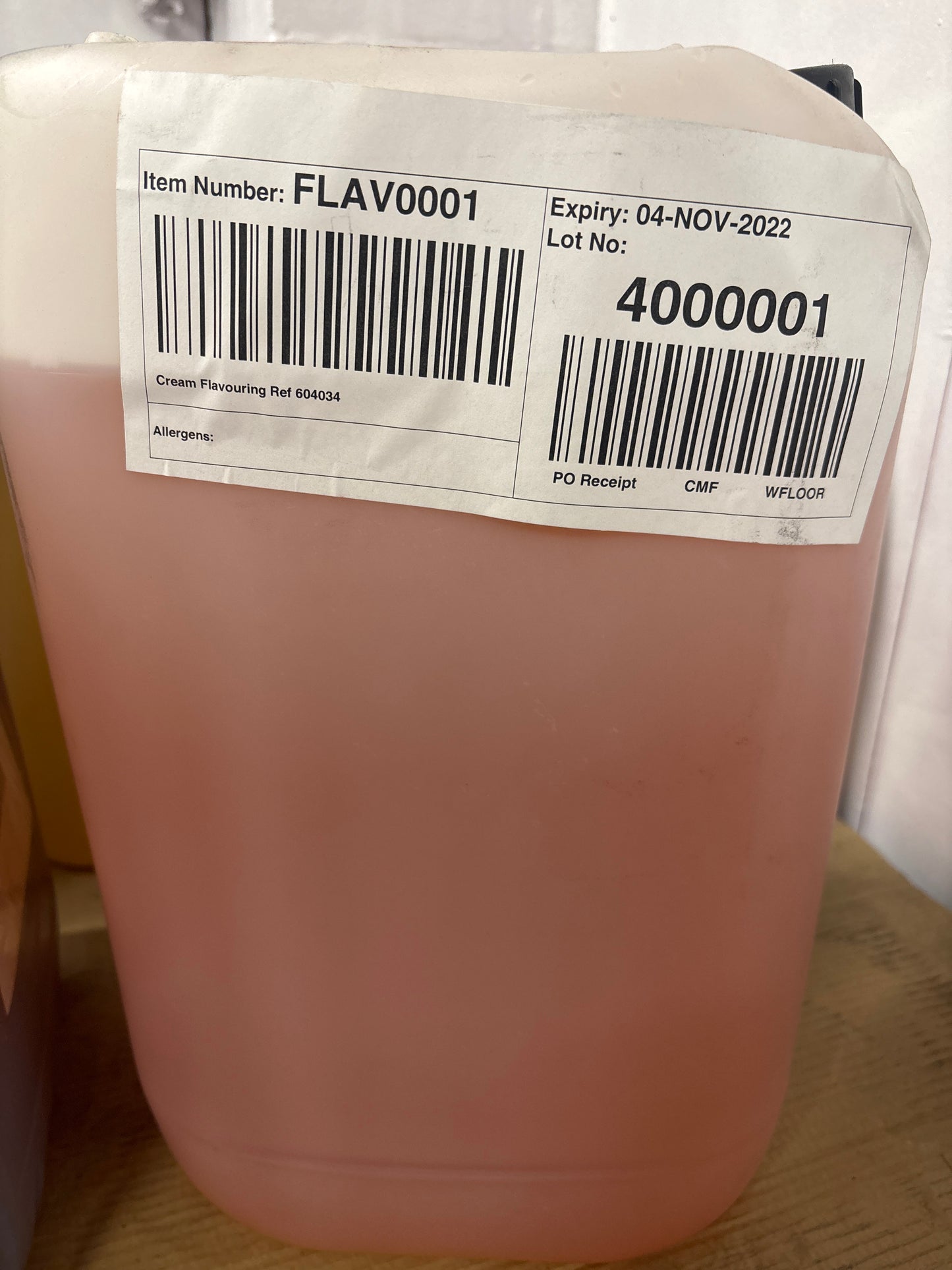 Cream Flavouring 604034 / 25KG