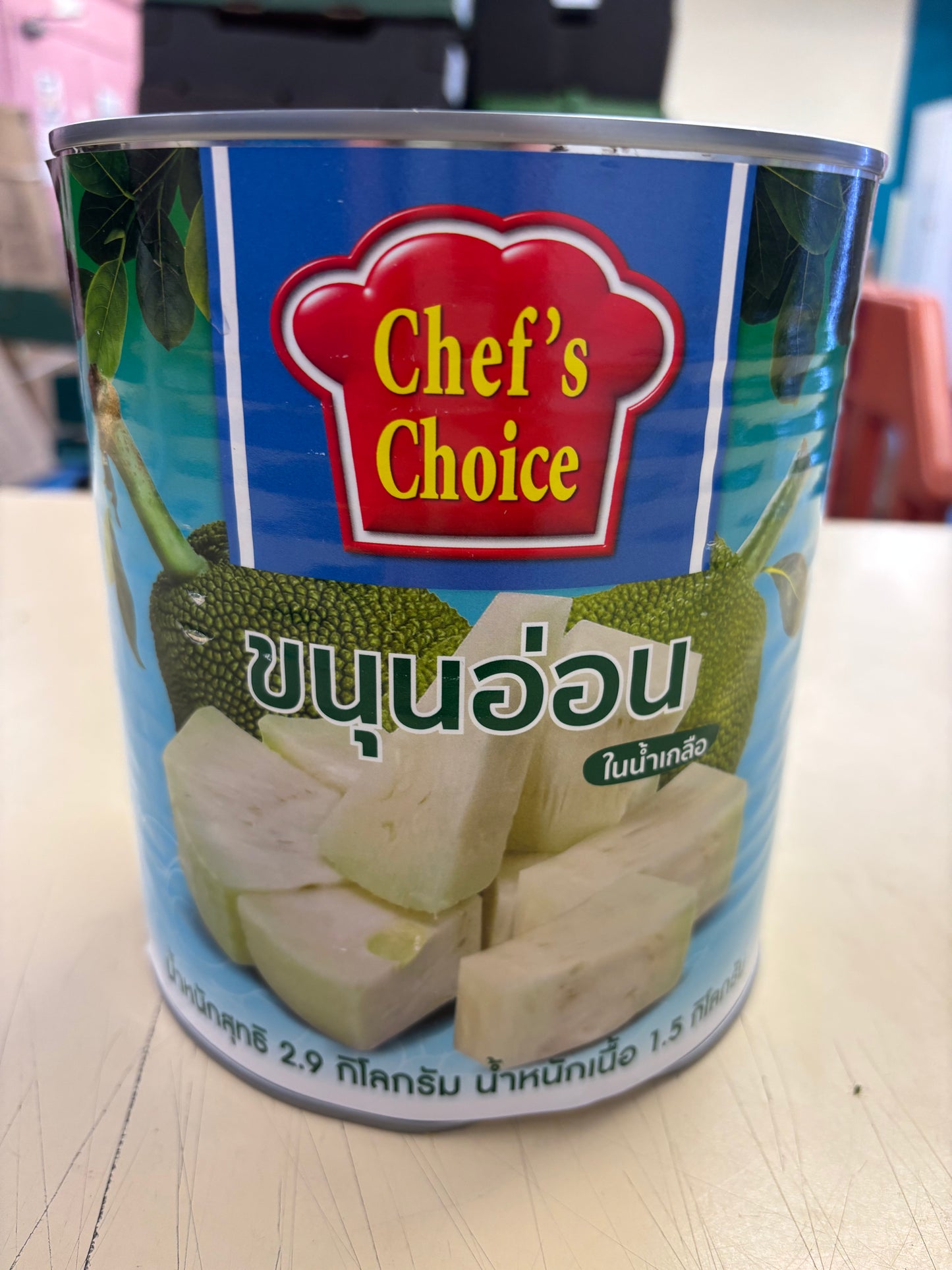 Chef's Choice Young Green Jackfruit in Brine / 2.9KG Can / RRP £12.95