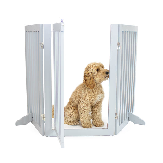 Lords & Labradors Grey Wooden Dog Training Gate