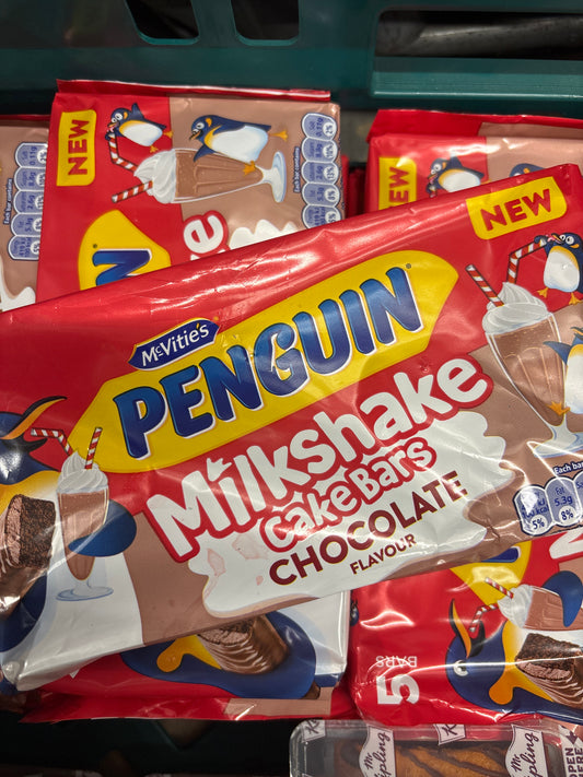 McVities Penguin Milkshake Cake Bars / 5 Bar Pack /