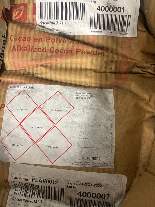 25KG Bag of Cocoa Powder (RRP £224.99)