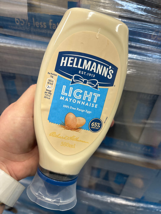 Hellmann Light Mayo Squeezy Bottle / 580ml
