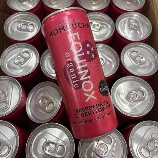 Equinox Kombucha - Raspberry and Elderflower / 250ml Can