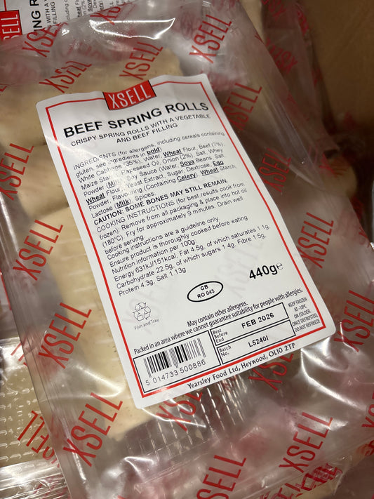 Beef Spring Rolls / 440g Pack