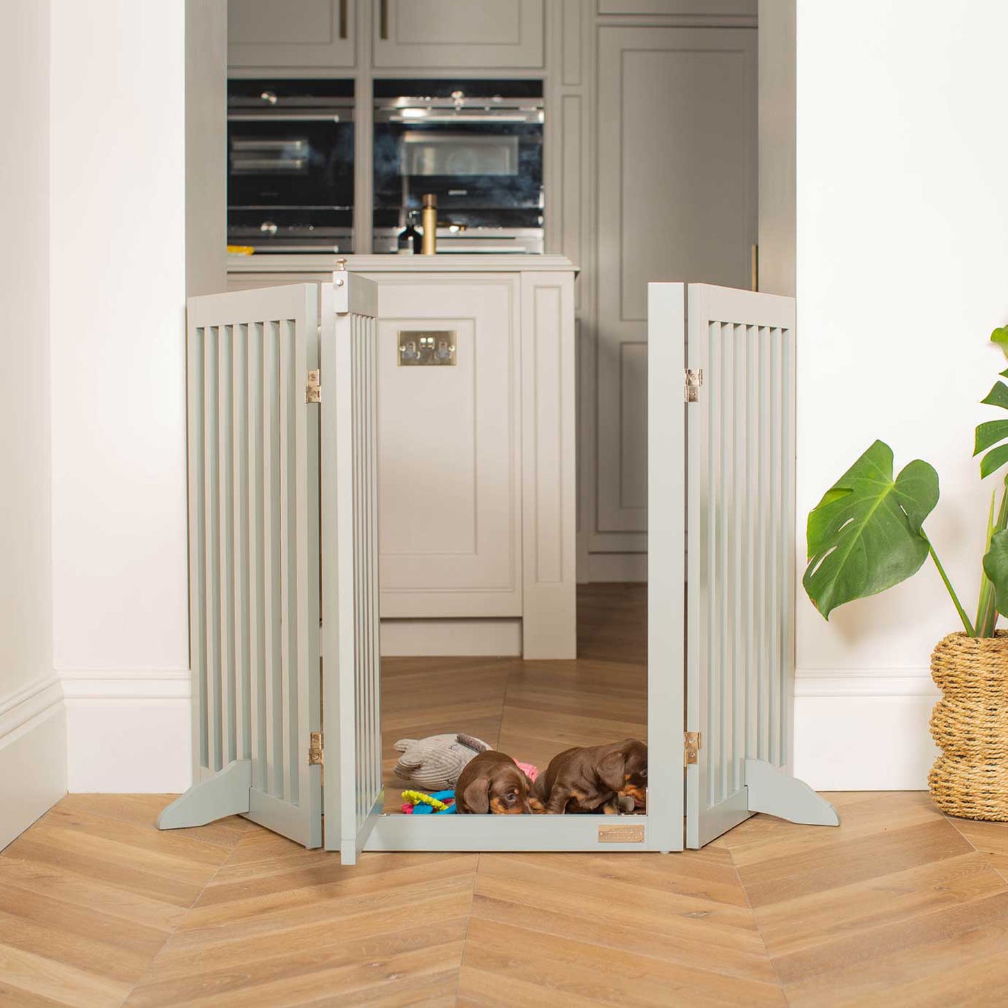 Lords & Labradors Grey Wooden Dog Training Gate