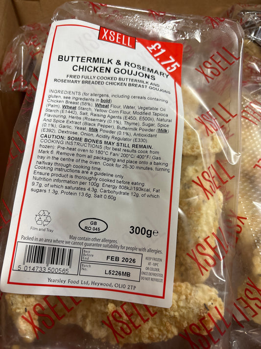 Buttermilk & Rosemary Goujons / 300g Pack
