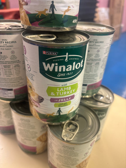 Winalot Lamb & Turkey In Jelly / 400g Can