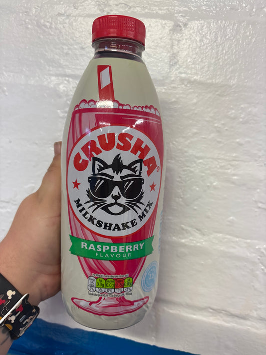 1L Crusha Raspberry Flavour Milkshake Mix