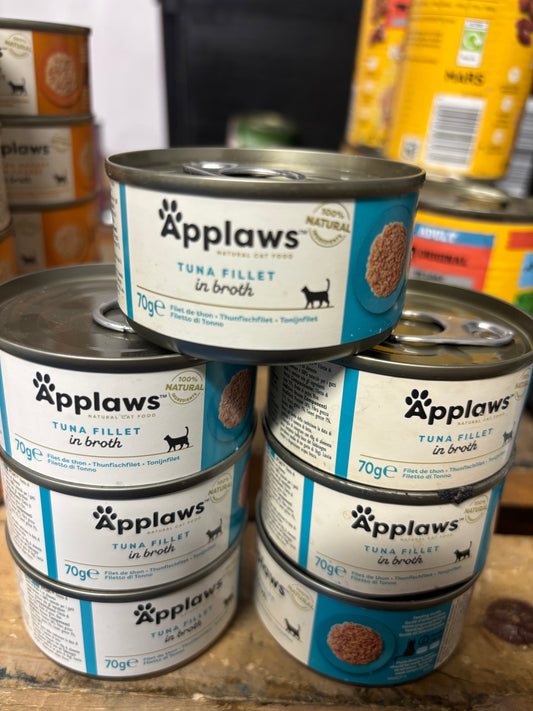 Applaws Adult Cat Cans Tuna/Fish in Broth 70g