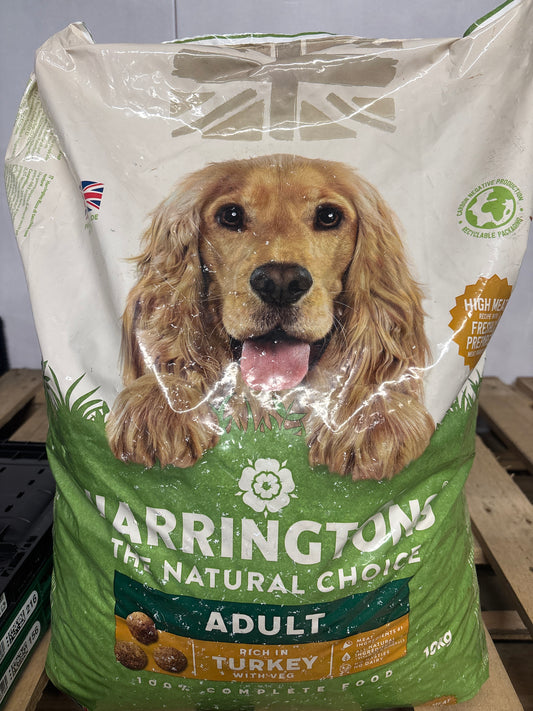 Harringtons 10KG Turkey & Veg