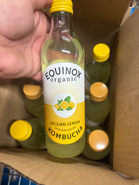 Equinox Organic Sicilian Lemon Kombucha / 275ml Bottle