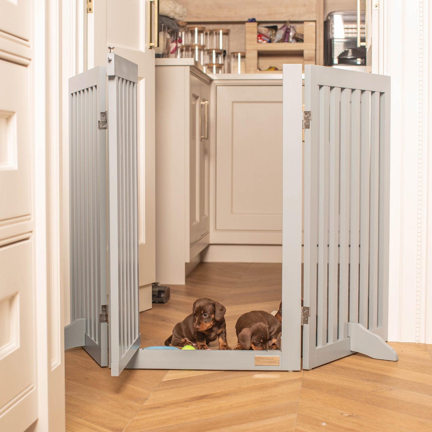 Lords & Labradors Grey Wooden Dog Training Gate