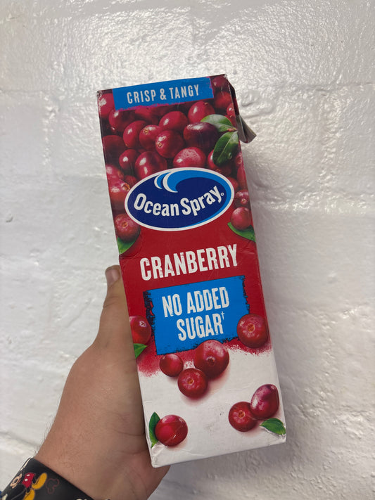 Ocean Spray No Added Sugar Cranberry Juice / 1 Litre