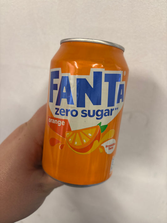 Fanta Orange Zero Sugar / 330ml Can