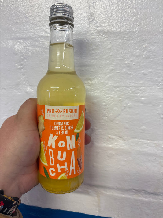 Kombucha Organic Turmeric, Ginger & Lemon / 330ml Bottle