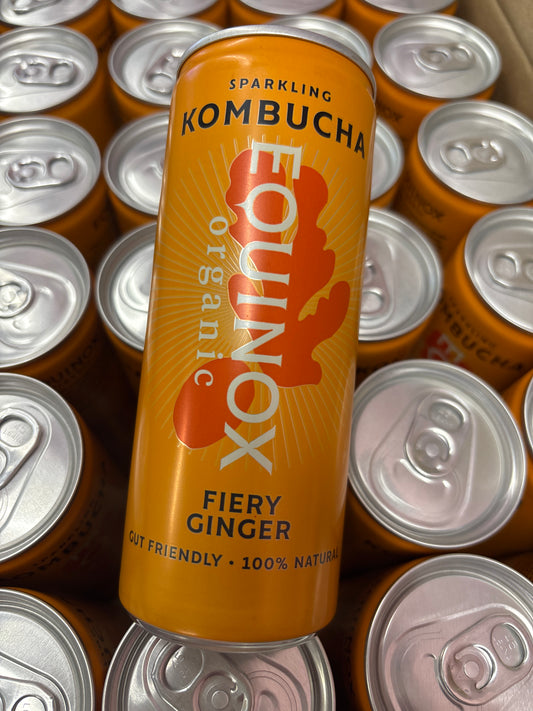 Equinox Kombucha - Fiery Ginger / 250ml Can