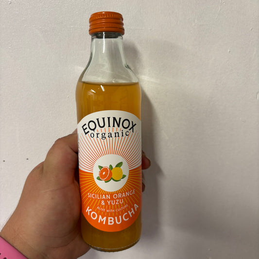 Equinox Organic Sicilian Orange & Yuzu Kombucha / 275ml Bottle