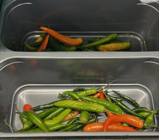 1x Tub of Chillies