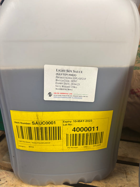 25KG Light Soy Sauce