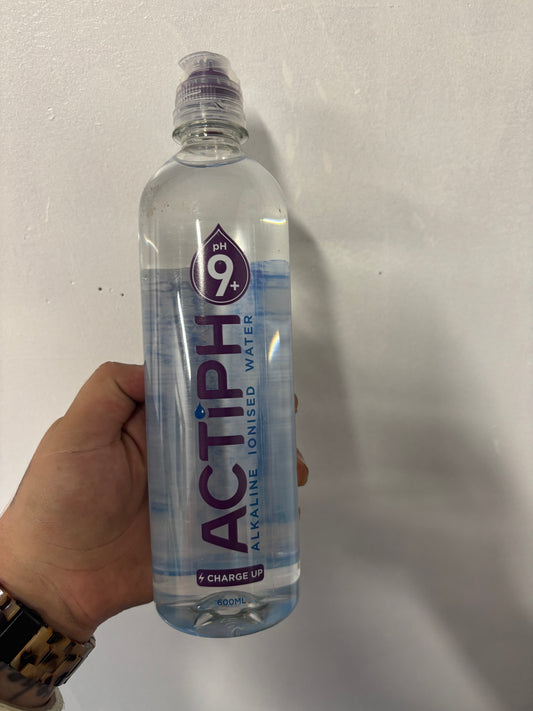 ActiPH Water Alkaline Ionised Water / 600ml Bottle