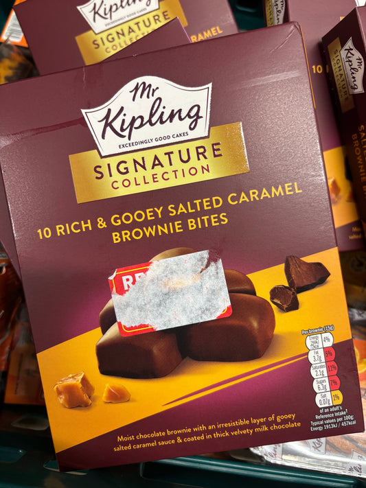 Mr Kipling Signature Collection Gooey Salted Caramel Brownies