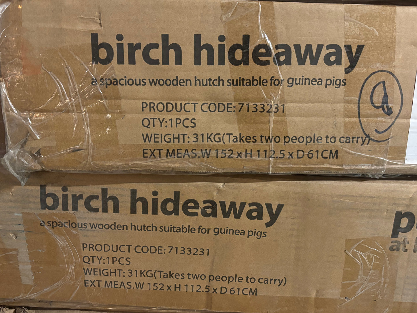 Rabbit Hutch / Flat Packed / Birch