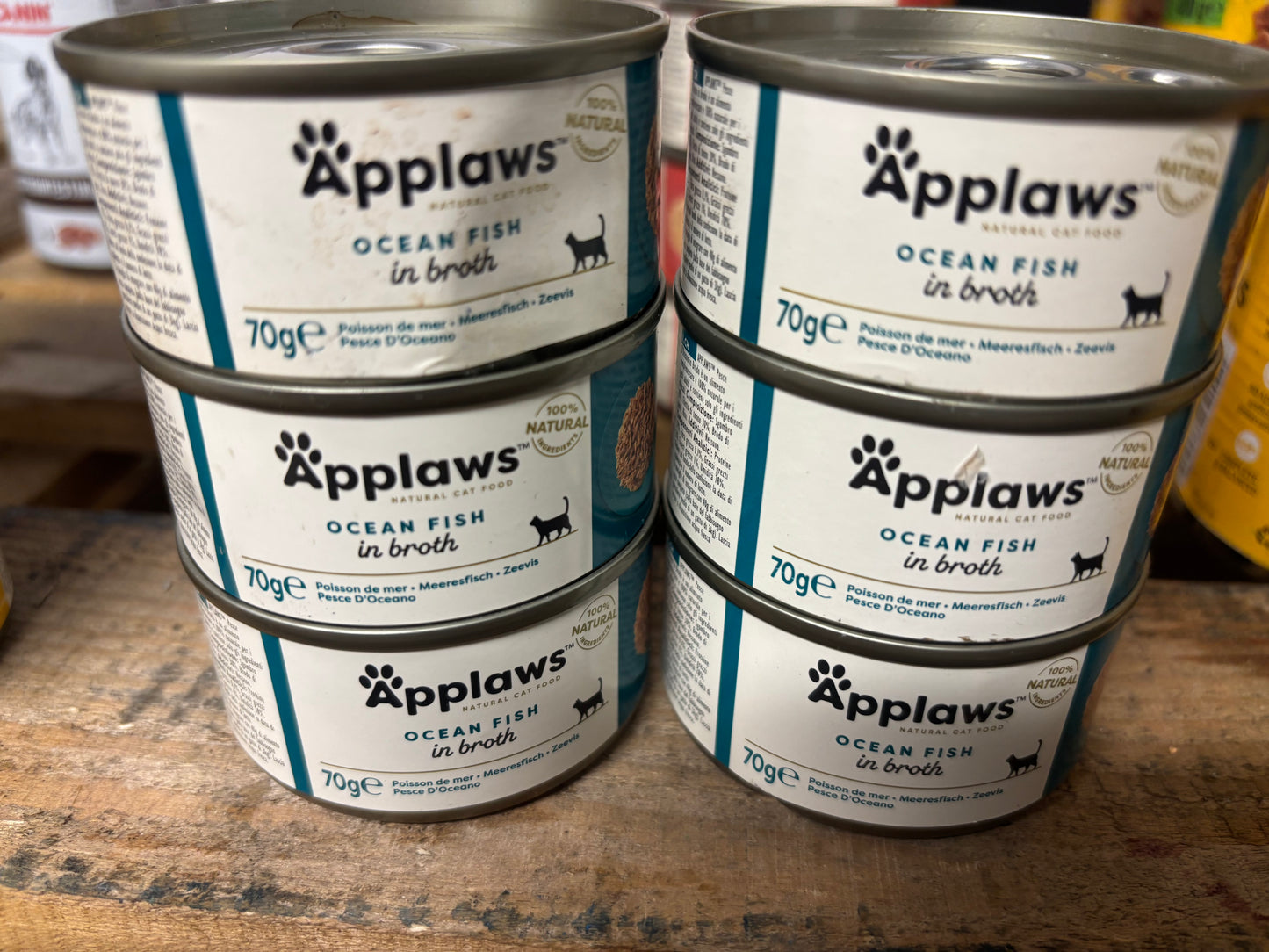 Applaws Adult Cat Cans Ocean Fish in Broth 70g