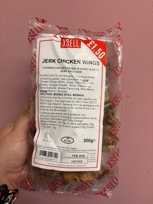 1x Jerk Chicken Wings / 300g Pack / REFSP