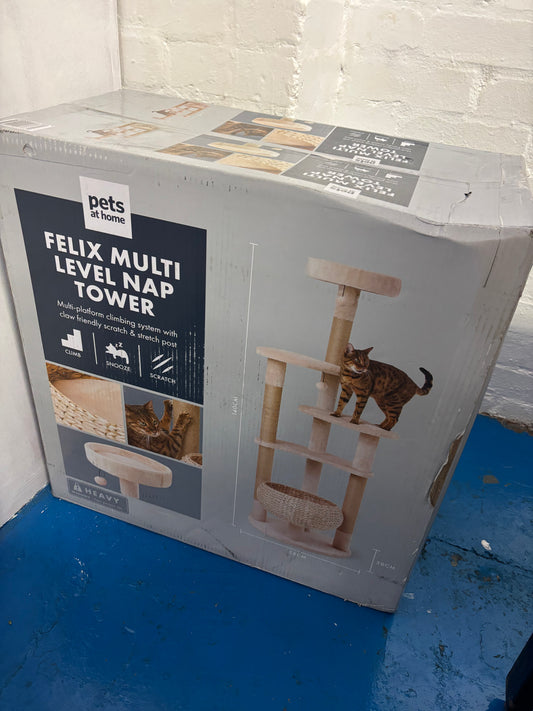 Felix Multi Level Cat Nap Tower Natural