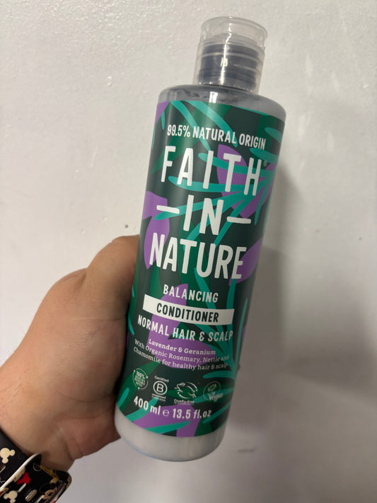400ml Lavender & Geranium Balancing Conditioner / Faith in Nature