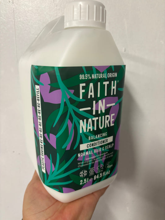 2.5L Lavender & Geranium Balancing Conditioner / Faith In Nature