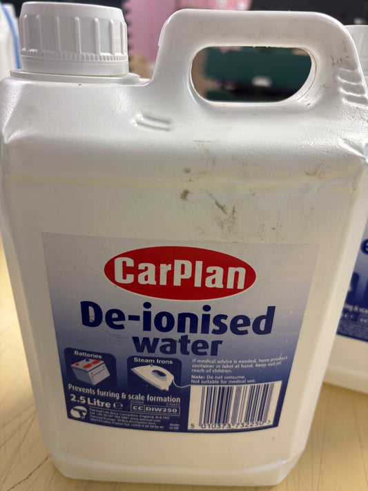 2.5 Litre De-ionised Water