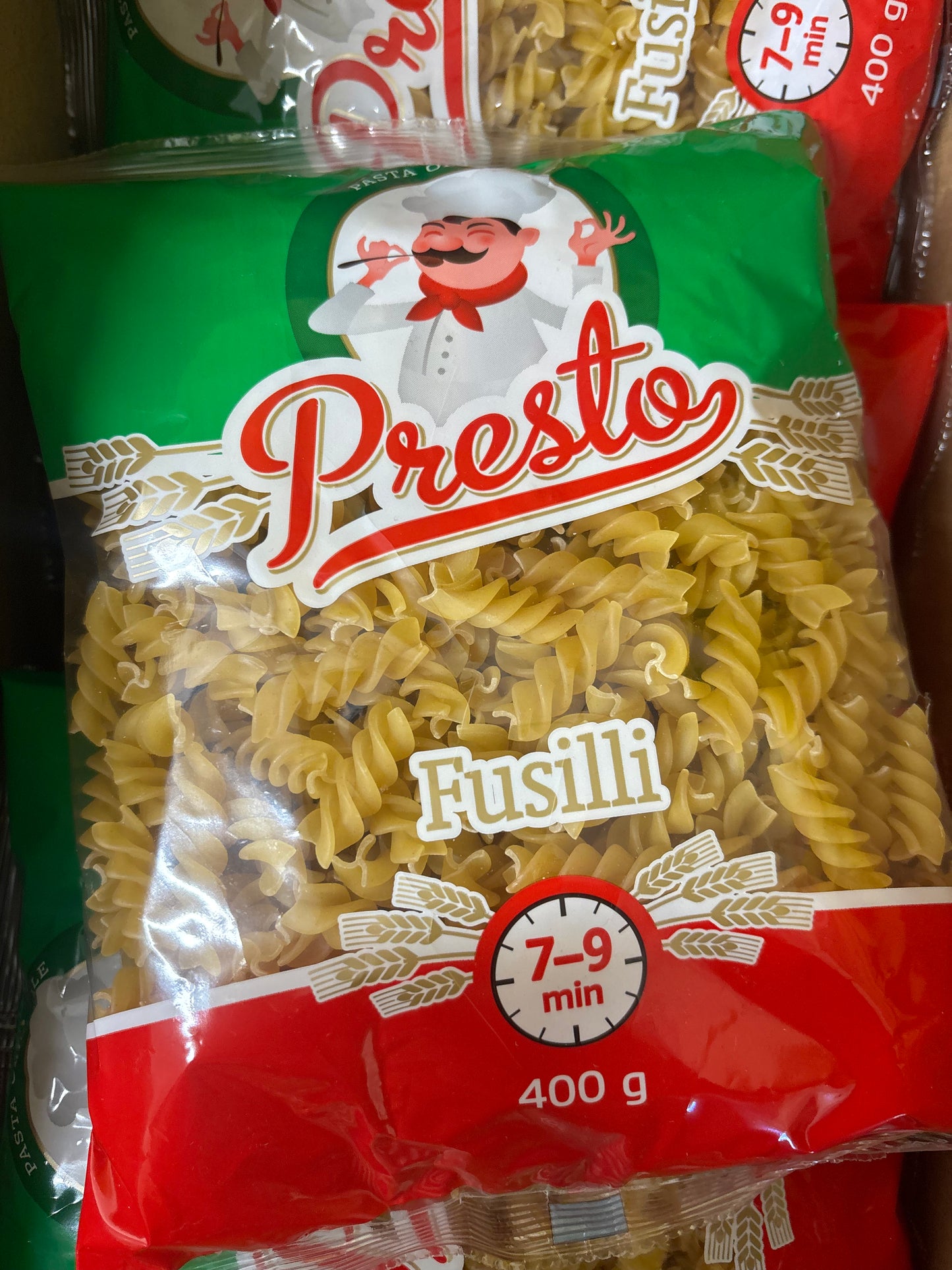 Presto Fusilli Pasta / 400g Bag