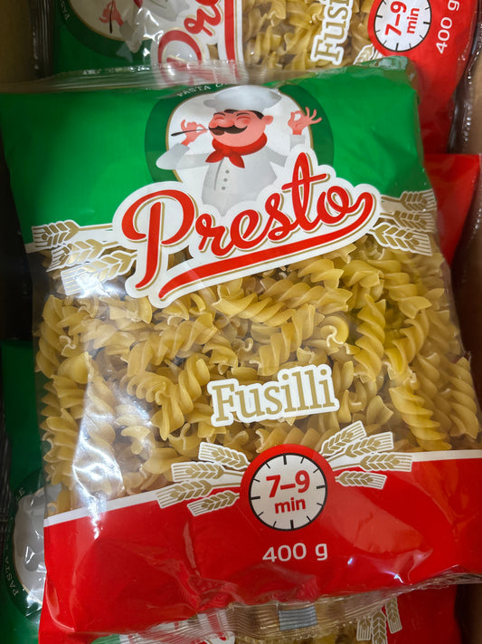 Presto Fusilli Pasta / 400g Bag