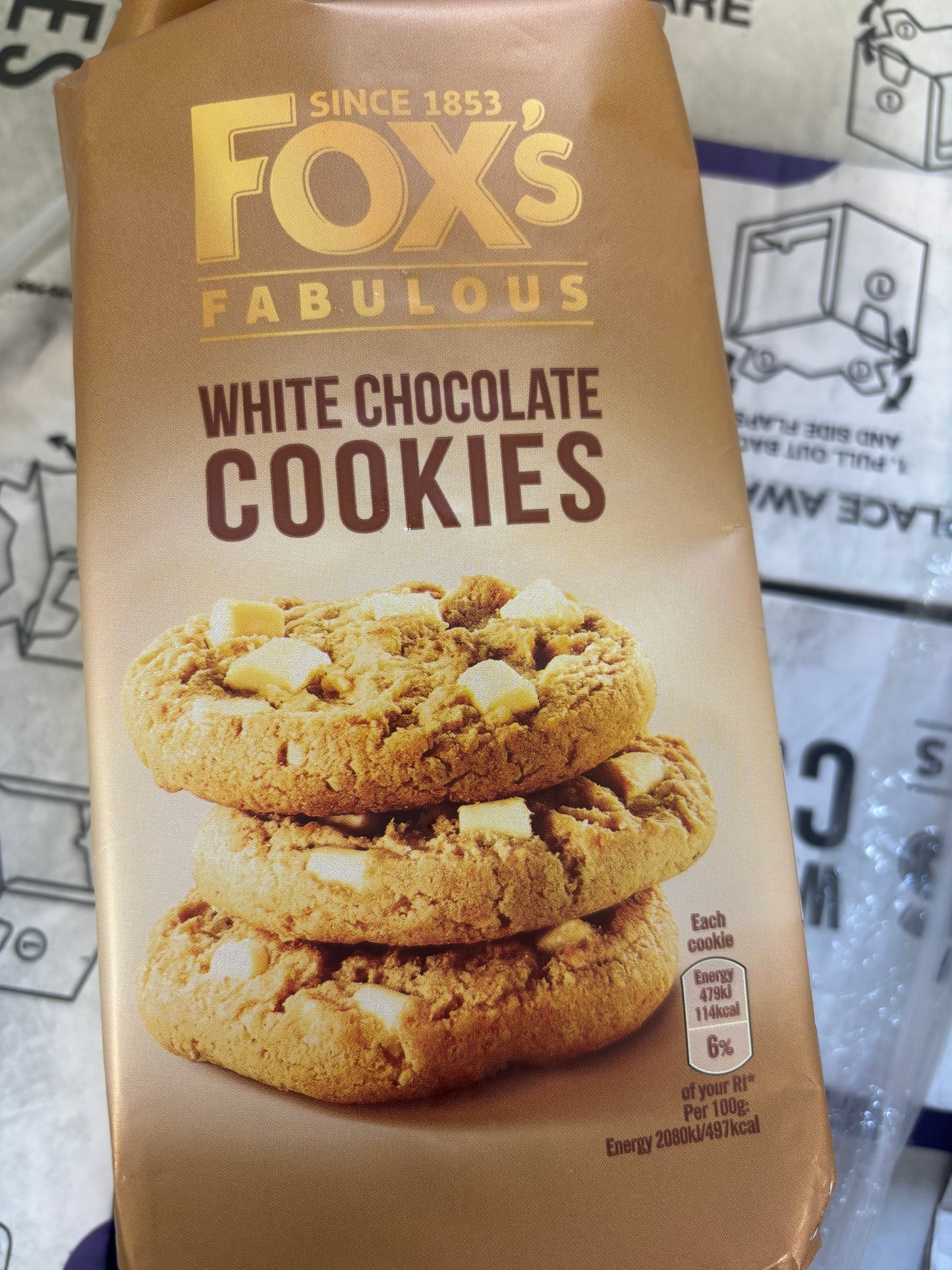 FOX's Fab White Choc Cookies / 180g